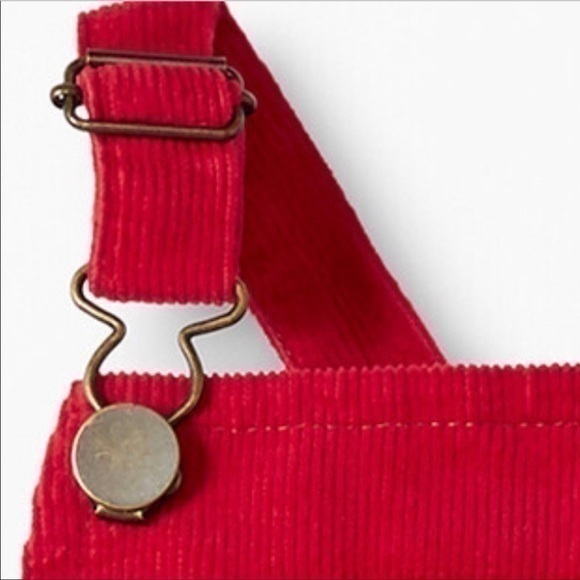 NWT Hanna Andersson Red Corduroy Jumper Dress - Picture 3 of 8